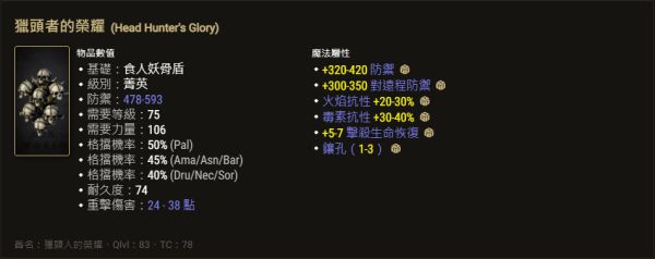 暗黑2重制版高实用性暗金防具有哪些