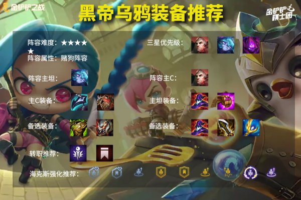 云顶之弈11.22黑帝乌鸦阵容怎么玩