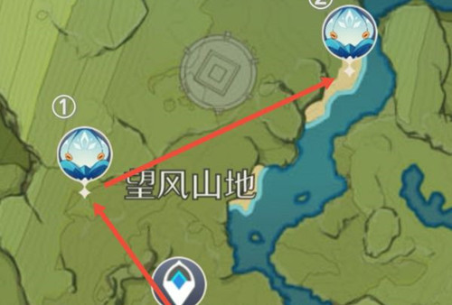 原神2.2坠星山谷骗骗花采集路线一览
