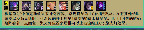 云顶之弈S6大嘴阵容站位攻略