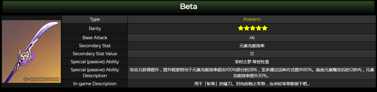 原神2.1版本薙草之稻光武器介绍