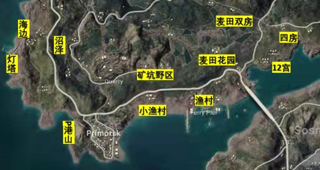 绝地求生艾伦格地图常用点位有哪些