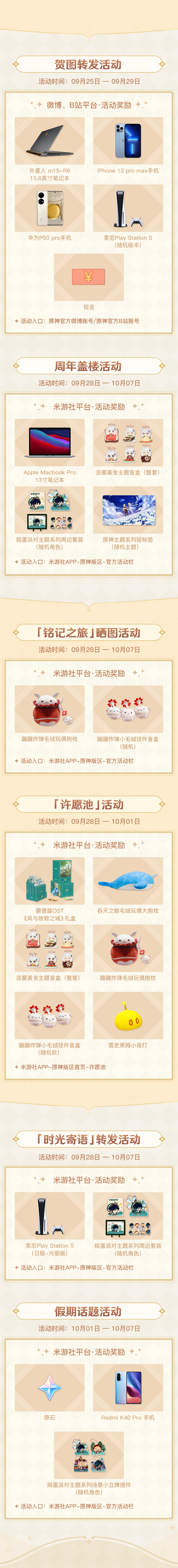原神一周年社区活动预告