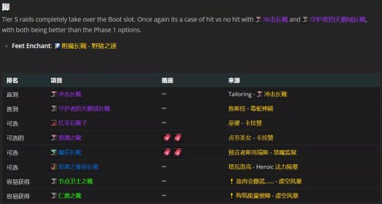 魔兽世界tbc火法P2毕业装备搭配