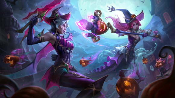 《LOL》万圣节剑姬皮肤外观