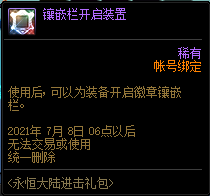 DNF永恒大陆进击礼包升级能开出什么