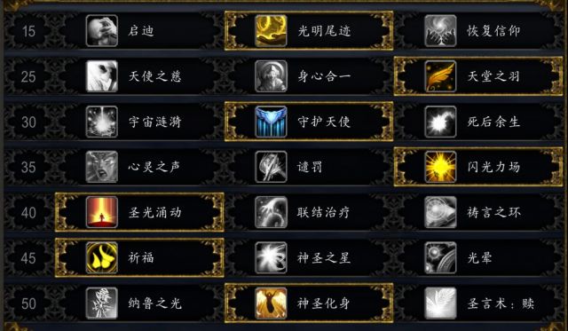 《魔兽世界》9.1神牧大米天赋加点
