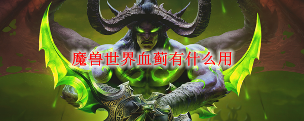 魔兽世界血蓟有什么用