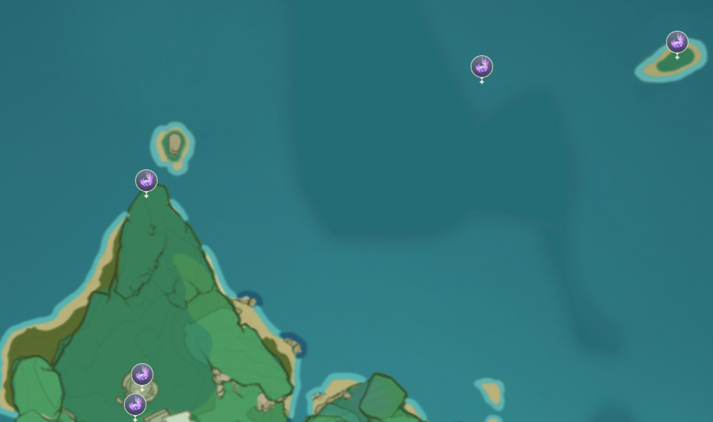 原神荒海雷神瞳位置坐标