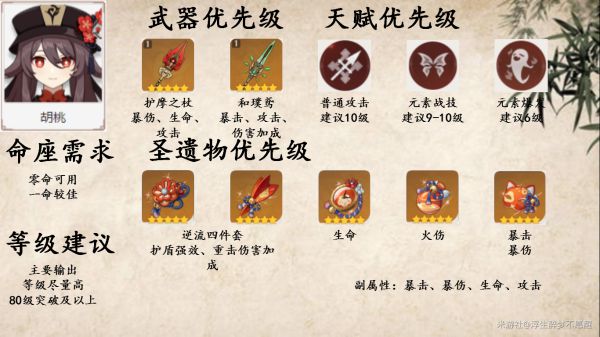 原神1.4胡桃队伍怎么配