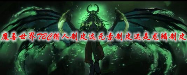 魔兽世界TBC猎人制皮选元素制皮还是龙鳞制皮