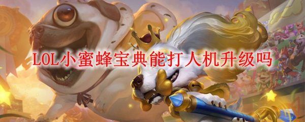 LOL小蜜蜂宝典能打人机升级吗