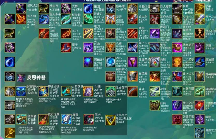 《云顶之弈》11.5新版本装备合成图