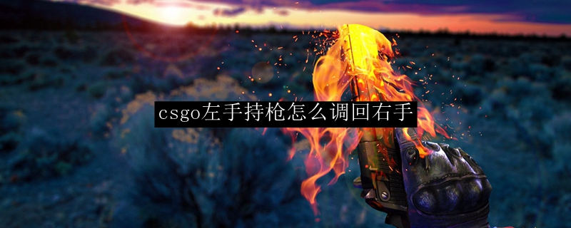 csgo左手持枪怎么调回右手