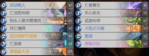 《炉石传说》失心农夫狂乱术卡组