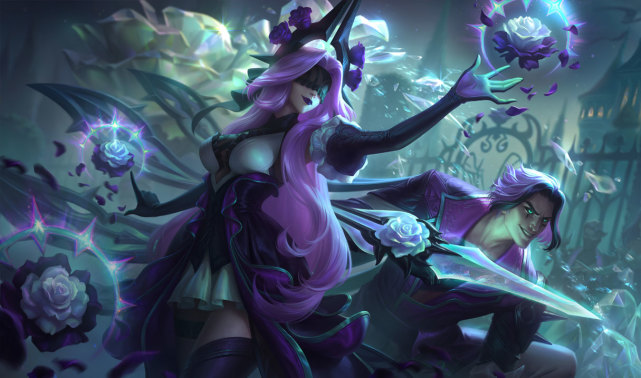 《LOL》凋零玫瑰泰隆皮肤特效展示