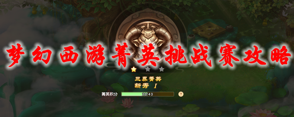 梦幻西游菁英挑战赛攻略