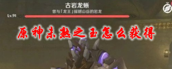 原神未熟之玉怎么获得