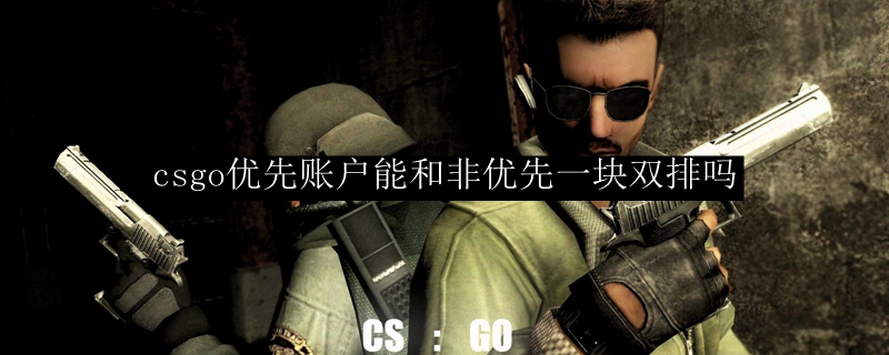 csgo优先账户能和非优先一块双排吗