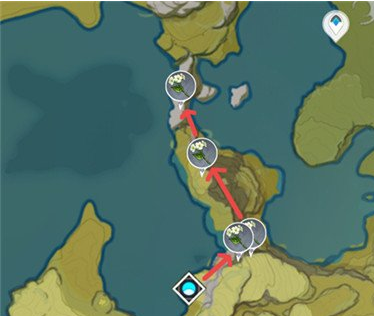 原神清心采集路线图