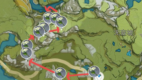 原神清心采集路线图