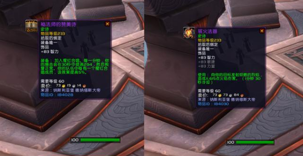 魔兽世界9.0鸟德带什么饰品