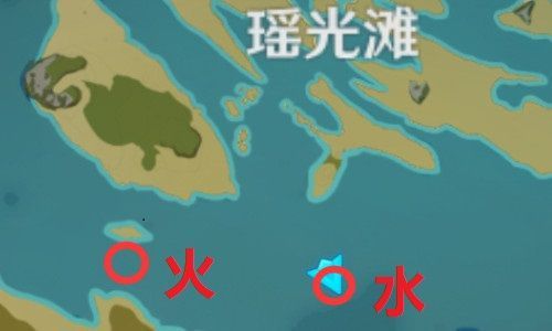 原神瑶光滩水下柱子位置