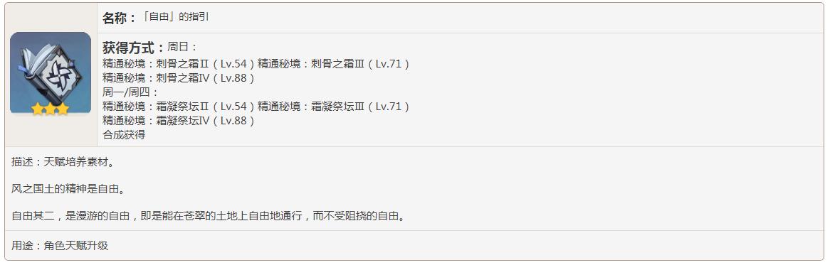 原神自由的指引怎么刷