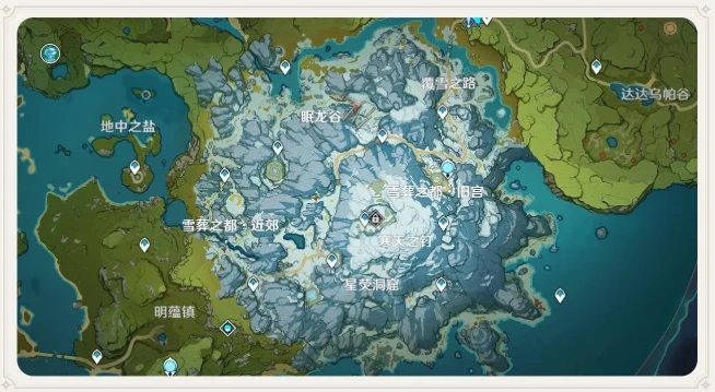 原神龙脊雪山地图怎么开启