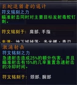 魔兽世界9.0射击猎核心橙推荐
