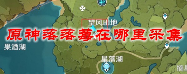 原神落落莓在哪里采集