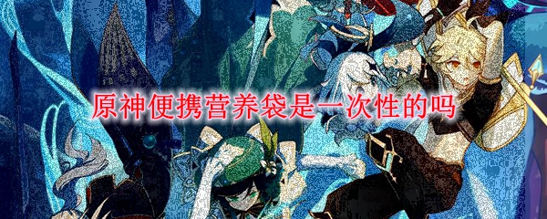 原神便携营养袋是一次性的吗