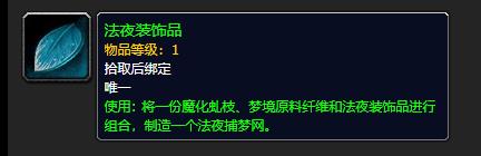 《魔兽世界》法夜装饰品有什么用
