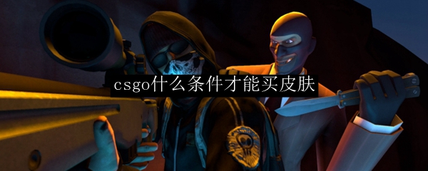 csgo什么条件才能买皮肤