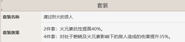 原神渡火套适合谁