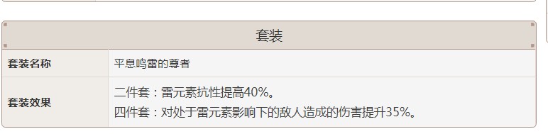 原神平息鸣雷的尊者怎么样