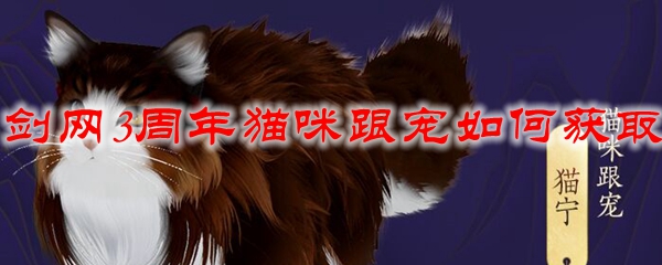 剑网311周年猫咪跟宠如何获取