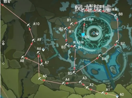 原神风龙废墟挖矿路线