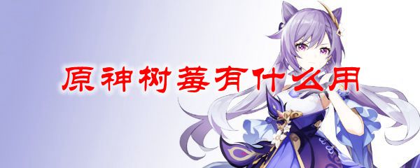 原神树莓有什么用