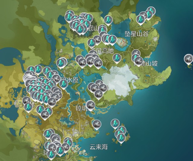 原神中白铁块哪里多