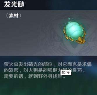 原神发光髓有什么用