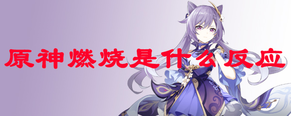 原神燃烧是什么反应