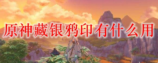 原神藏银鸦印有什么用