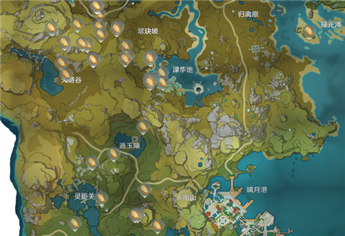 原神石珀分布