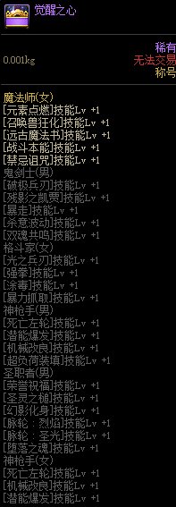 DNF觉醒之心称号礼盒能开出什么