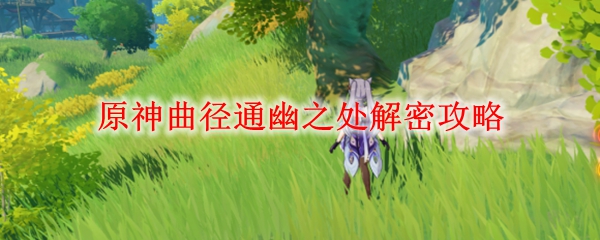原神曲径通幽之处解密攻略