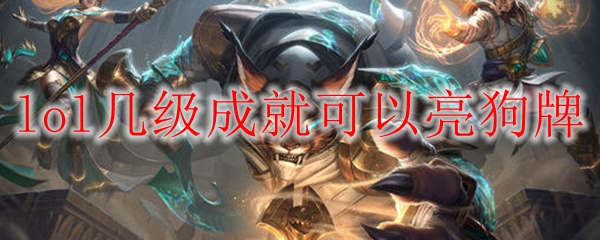 lol几级成就可以亮狗牌