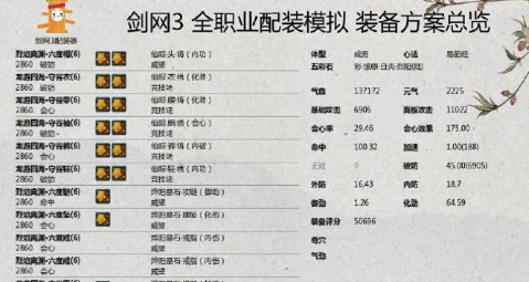 《剑网3》凌雪藏锋全门派配装攻略