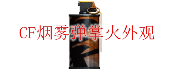 CF烟雾弹掌火外观