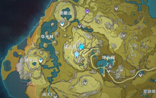 原神庆云顶天宫宝箱位置